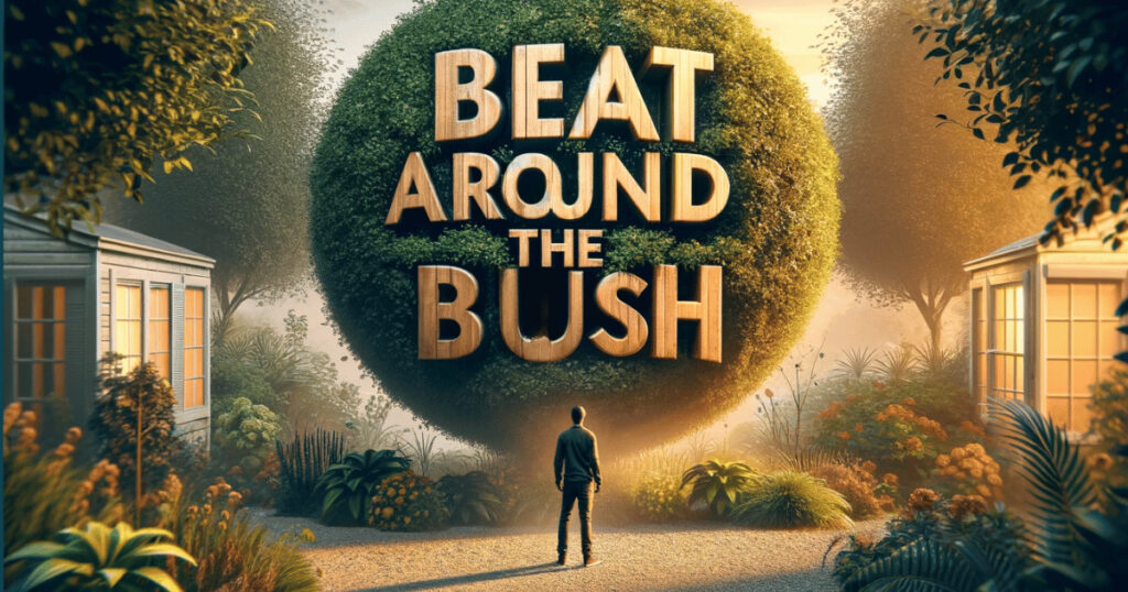 significado e uso de beat around the bush