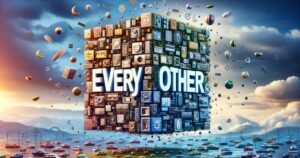 Imagem representando a expressão 'Every Other', com um padrão visual de alternância. Perfeita para conteúdo sobre padrões, periodicidade e alternância em design, arte ou ciência.
