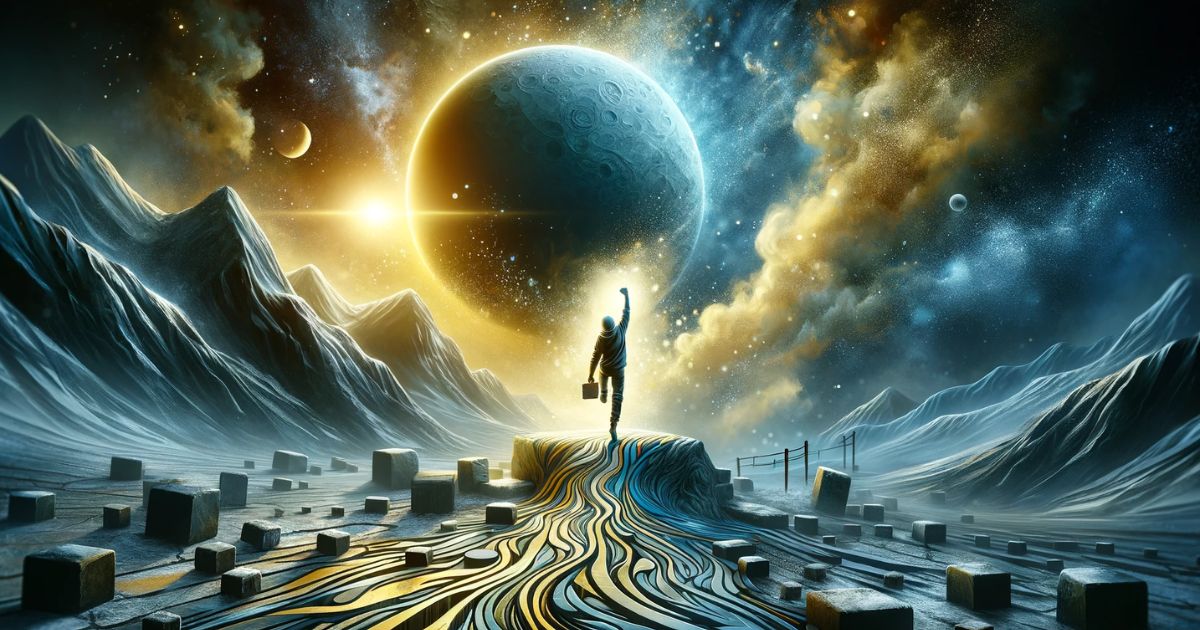 Imagem ilustrando a expressão 'Make Good', com uma pessoa alcançando um objetivo, simbolizando o cumprimento de promessas e sucesso. Perfeita para conteúdo sobre realização pessoal, ética profissional e a importância de manter a palavra
